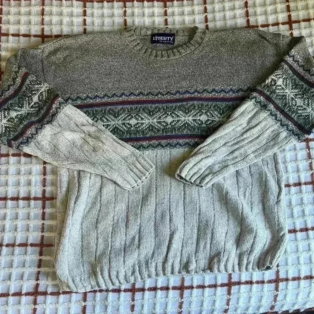 Vintage  Men’s Liberty by Exacta Knit Sweater Size Large